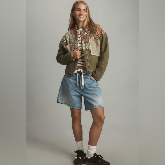 Anthropologie Jackets & Blazers - ANTHROPOLOGIE Avec Les Filles Printed Patchwork Jacket NWT Size XXS